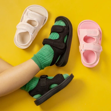 Sandal Mario Dép 7 màu cho bé mới biết đi - Quai hậu Velcro EVA giày sơ sinh