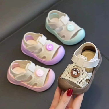 Sandal Quai Hậu Trẻ Em Chống Trơn Trượt Size 18-25 Lưới Sáng Giá 62.999₫ 8