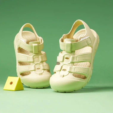 Sandal trẻ em Mario màu xanh lá đậm EVA mềm thiết kế La Mã thoải mái cho bé trai 2