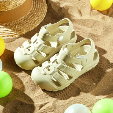 Sandal trẻ em Mario màu xanh lá đậm EVA mềm thiết kế La Mã thoải mái cho bé trai 4