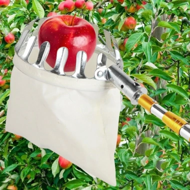 Sào Hái Trái Cây Trên Cao 6M Chắc Chắn Cứng Cáp Rút Gọn và Vợt Hái - Giá 65.000 VND