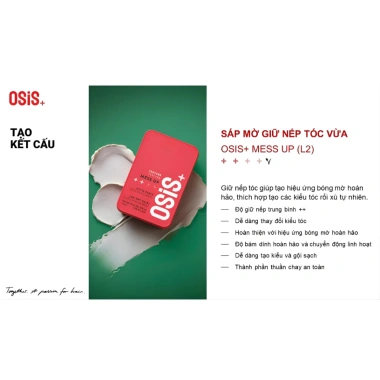 Sáp Tạo Kiểu Schwarzkopf Osis+ Mess Up & Mighty Matte 100ml - Giữ Nếp Mạnh, Tạo Phồng, Mờ Tự Nhiên, 355.000đ 5