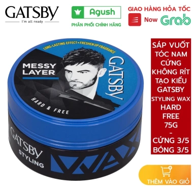 Sáp Vuốt Tóc Gatsby Wax Free 75g Thơm Giữ Nếp Không Bết Rít Nhật Bản 139k