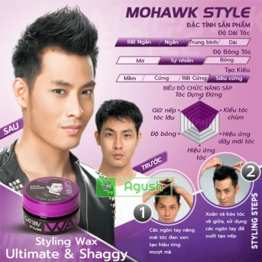 Sáp vuốt tóc nam Gatsby Styling Wax 75g Nhật Bản - Giữ nếp lâu, không bết, giá rẻ 3