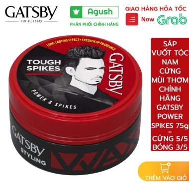 Sáp vuốt tóc nam nữ Gatsby Power Spikes 75g 25g - Thơm, giữ nếp lâu, không bết, chính hãng Nhật Bản