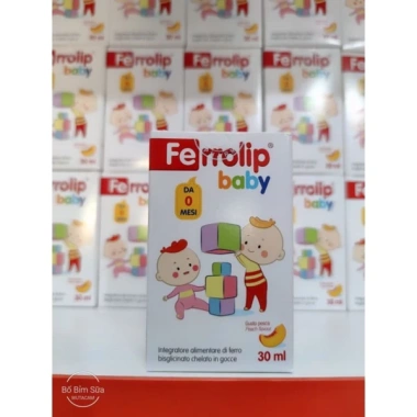 Sắt FERROLIP BABY hữu cơ dạng siro nhỏ giọt 30ml nhập khẩu Italy - Hàng chính hãng, giảm giá 295k 5 Sắt FERROLIP BABY hữu cơ dạng siro nhỏ giọt 30ml nhập khẩu Italy - Hàng chính hãng, giảm giá 295k 5
