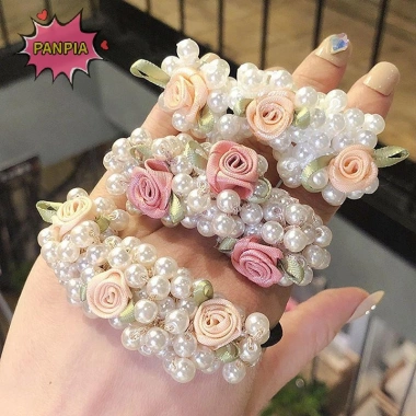 Scrunchies Đuôi Ngựa Ngọc Trai Đính Hạt Co Giãn Pnpia - Dây Buộc Tóc Giá Ưu Đãi 43,956₫