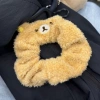 Scrunchies Rilakkuma Dễ Thương Co Giãn Dây Buộc Tóc Gấu Sang Trọng Cho Nữ Bé Gái 3