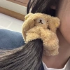 Scrunchies Rilakkuma Dễ Thương Co Giãn Dây Buộc Tóc Gấu Sang Trọng Cho Nữ Bé Gái 4