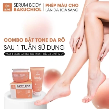 Serum Body Bakuchiol 0,5% Dr Cell dưỡng ẩm, làm sáng, nâng tone da, giá chỉ 290.000 VND