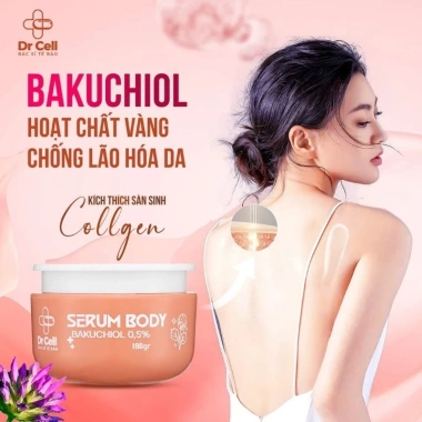Serum Body Bakuchiol 0,5% Dr Cell dưỡng ẩm, làm sáng, nâng tone da, giá chỉ 290.000 VND 5 Serum Body Bakuchiol 0,5% Dr Cell dưỡng ẩm, làm sáng, nâng tone da, giá chỉ 290.000 VND 5