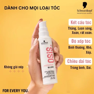 Serum Dưỡng Bóng Tóc OSiS+ GLOW 50ml – Dưỡng ẩm, bóng mượt, giảm giá 425k 3