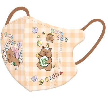 Sét 10 cái size 3-12t Khẩu trang Capybara cho bé - Siêu thoáng, giá chỉ 16.000₫ 5