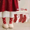 Set 10 Đôi Tất Bé Gái Cao Cổ 1-12 Tháng - Màu Sắc Năm Mới, Giá Chỉ 48.000 VND
