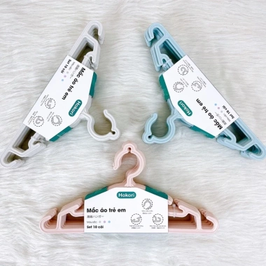 Set 10 Mắc Áo Trẻ Em Hokori Giá Siêu Tiết Kiệm 28.000 VND Chất Lượng Đẹp Đa Màu 2