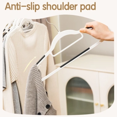Set 10 móc treo quần áo Deli chống trơn trượt xoay 360 độ - Giá chỉ 30.000đ