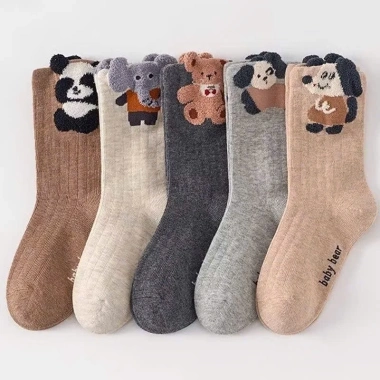 Set 10 tất cotton trẻ em Baby Bear - Hình thú 3D dễ thương cho bé trai & bé gái, chỉ 71.200₫ 7