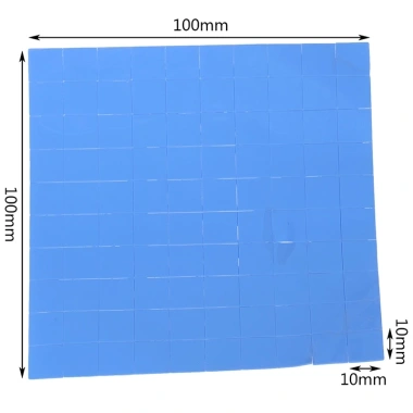 Set 100 miếng đệm tản nhiệt CPU 10x10x0.5mm Giá ưu đãi 37.180 VND, lắp nhanh
