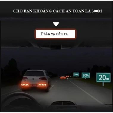 Set 12 Miếng Dán Phản Quang Ô Tô - Miền Tên, Cảnh Báo An Toàn, 55.000 VNĐ