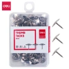 Set 200 đinh ghim bảng nỉ gỗ bần mũ inox bạc Deli - Dán tranh ảnh, sticker, đóng túi 7