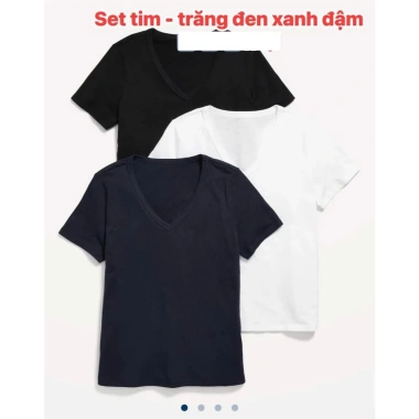 Set 3 Áo Thun Old Navy Cotton Trơn Giá Ưu Đãi 408k - Độ Mềm Mại, Độ Bền Cao 3