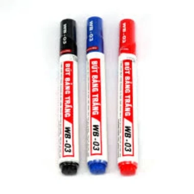 Set 3 cây bút lông cho bảng trắng - Mực mượt, màu tươi, giá chỉ 27.000 VND giảm so với 34.830 VND