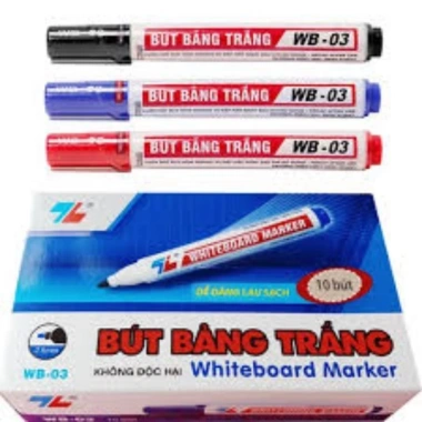 Set 3 cây bút lông cho bảng trắng - Mực mượt, màu tươi, giá chỉ 27.000 VND giảm so với 34.830 VND