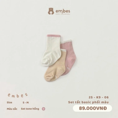 Set 3 Đôi Vớ và Tất Chống Trơn Cotton Mềm Mại Co Giãn cho Bé 1-4 Tuổi - 69.000₫ 10 Set 3 Đôi Vớ và Tất Chống Trơn Cotton Mềm Mại Co Giãn cho Bé 1-4 Tuổi - 69.000₫ 10