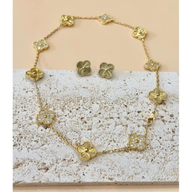Set 4 lá gold cắt giác mix đá zircon Maya Vu - Giá ưu đãi 420k, ảnh thật 2 Set 4 lá gold cắt giác mix đá zircon Maya Vu - Giá ưu đãi 420k, ảnh thật 2