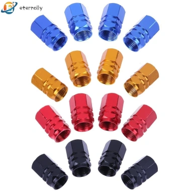 Set 4 nắp van bánh xe hơi hợp kim nhôm đa màu - Giá ưu đãi 28.600₫, bền, dễ lắp