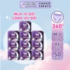 Set 50 miếng Tushie Treats - Quần băng vệ sinh siêu mềm, siêu thấm, size M-2XL 40-98kg, giá ưu đãi 425.000₫