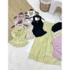 Set Áo Nhún Bèo Linen Cổ Tiểu Thư + Quần Dài Đũi Xước dưới 60kg Quảng Châu cho Du lịch, Chụp ảnh, Cafe 7