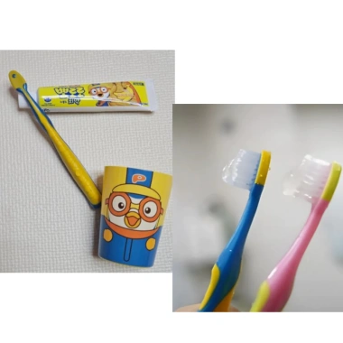 Set bàn chải BeBe Morin Kids Pororo Petty 3 trong 1 nhập Hàn Quốc giảm 21%