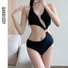 Set bikini 1 mảnh mùa hè khoét eo hở lưng tôn dáng, che khuyết điểm Hottrend HHQC BKN06 - Giá chỉ 179.000₫