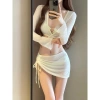 Set bikini 4 chi tiết dây đá bling bling, thắt eo sang chảnh, quyến rũ đi biển – Hottrend HHQC BKN18 7