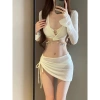 Set bikini 4 chi tiết dây đá bling bling, thắt eo sang chảnh, quyến rũ đi biển – Hottrend HHQC BKN18 8