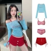 Set bikini 4 chi tiết Y2K trẻ trung hottrend gợi cảm HHQC BKN62 - Giá 169k