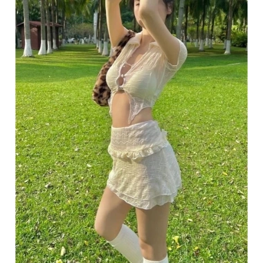 Set bộ đồ bơi bikini 3 chi tiết mùa hè sexy gợi cảm phong cách Hàn Quốc QCCC HHQC BKN41 giá 169k