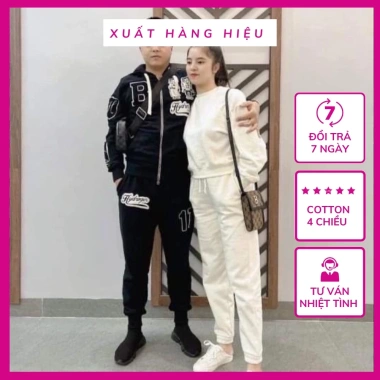 Set bộ nỉ dài sweater ZR xuất xịn, áo dài tay nỉ mềm, giá chỉ 279.000đ tại VNXK