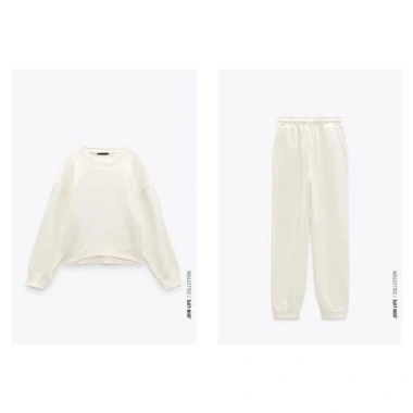 Set bộ nỉ dài sweater ZR xuất xịn, áo dài tay nỉ mềm, giá chỉ 279.000đ tại VNXK