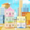 Set bộ xếp hình nhà xếp chồng cho bé gái - Đồ chơi giáo dục, quà sinh nhật, mô hình kiến trúc, giảm giá 267.967₫ 2