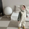 Set bodysuit và mũ áo nỉ mềm cho bé trai, bé gái mùa thu đông F56 - Giá 189.200₫ 5