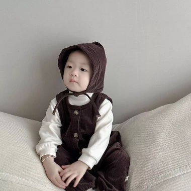 Set bodysuit và mũ áo nỉ mềm cho bé trai, bé gái mùa thu đông F56 - Giá 189.200₫ 13
