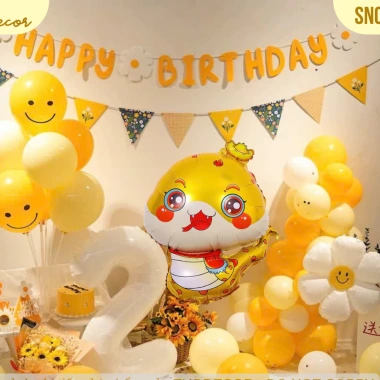 Set Bóng Bay Rắn Nhỏ Đáng Yêu Happy Birthday Tuổi Tỵ THODECOR - Giá chỉ 100.000₫ 8 Set Bóng Bay Rắn Nhỏ Đáng Yêu Happy Birthday Tuổi Tỵ THODECOR - Giá chỉ 100.000₫ 8