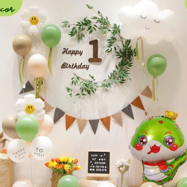 Set Bóng Bay Rắn Nhỏ Đáng Yêu Happy Birthday Tuổi Tỵ THODECOR - Giá chỉ 100.000₫ 9 Set Bóng Bay Rắn Nhỏ Đáng Yêu Happy Birthday Tuổi Tỵ THODECOR - Giá chỉ 100.000₫ 9