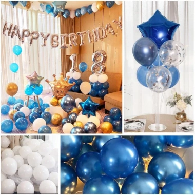 Set bong bóng trang trí sinh nhật siêu nhũ Happy Birthday cho bé trai, bé gái - đầy đủ phụ kiện, giá ưu đãi 159.200 VND 7 Set bong bóng trang trí sinh nhật siêu nhũ Happy Birthday cho bé trai, bé gái - đầy đủ phụ kiện, giá ưu đãi 159.200 VND 7