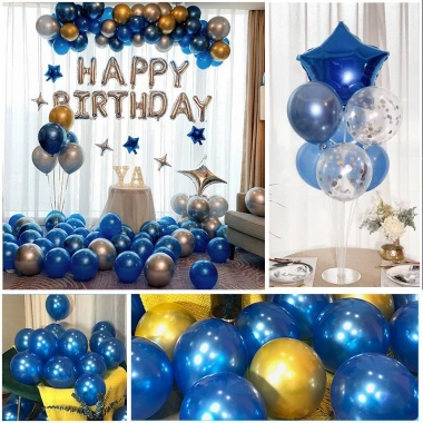 Set bong bóng trang trí sinh nhật siêu nhũ Happy Birthday cho bé trai, bé gái - đầy đủ phụ kiện, giá ưu đãi 159.200 VND 8 Set bong bóng trang trí sinh nhật siêu nhũ Happy Birthday cho bé trai, bé gái - đầy đủ phụ kiện, giá ưu đãi 159.200 VND 8