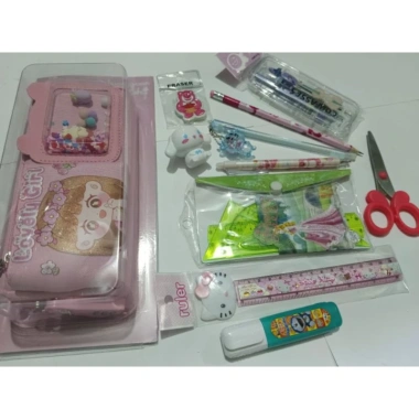 Set combo 10 món dụng cụ học tập cho Bé gái giá ưu đãi 109.333đ sáng tạo