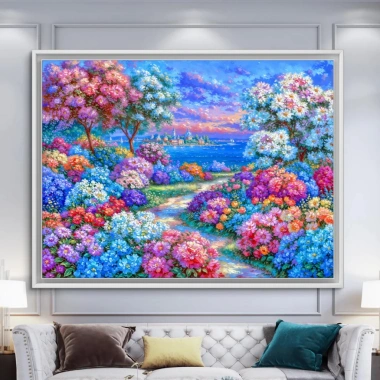 Set Cross Stitch Hoa Nhiều Màu Sắc In Biển Full Thêu 2.026 - Phong Cách Mới Ren, Chất Liệu Gói, Giá Ưu Đãi 316.648₫