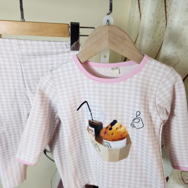 Set dài tay thu đông bé gái dễ thương, quần caro size 7-25kg chỉ 173.900₫